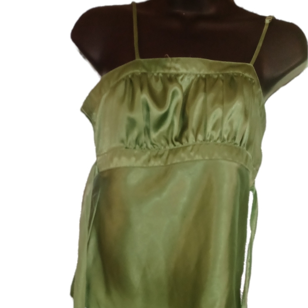 Dolly Self Esteem #pixy blouse, satiny ties in back adjustable strap